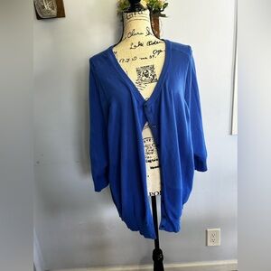 Lane Bryant cardigan preppy office casual lightweight buttons on front